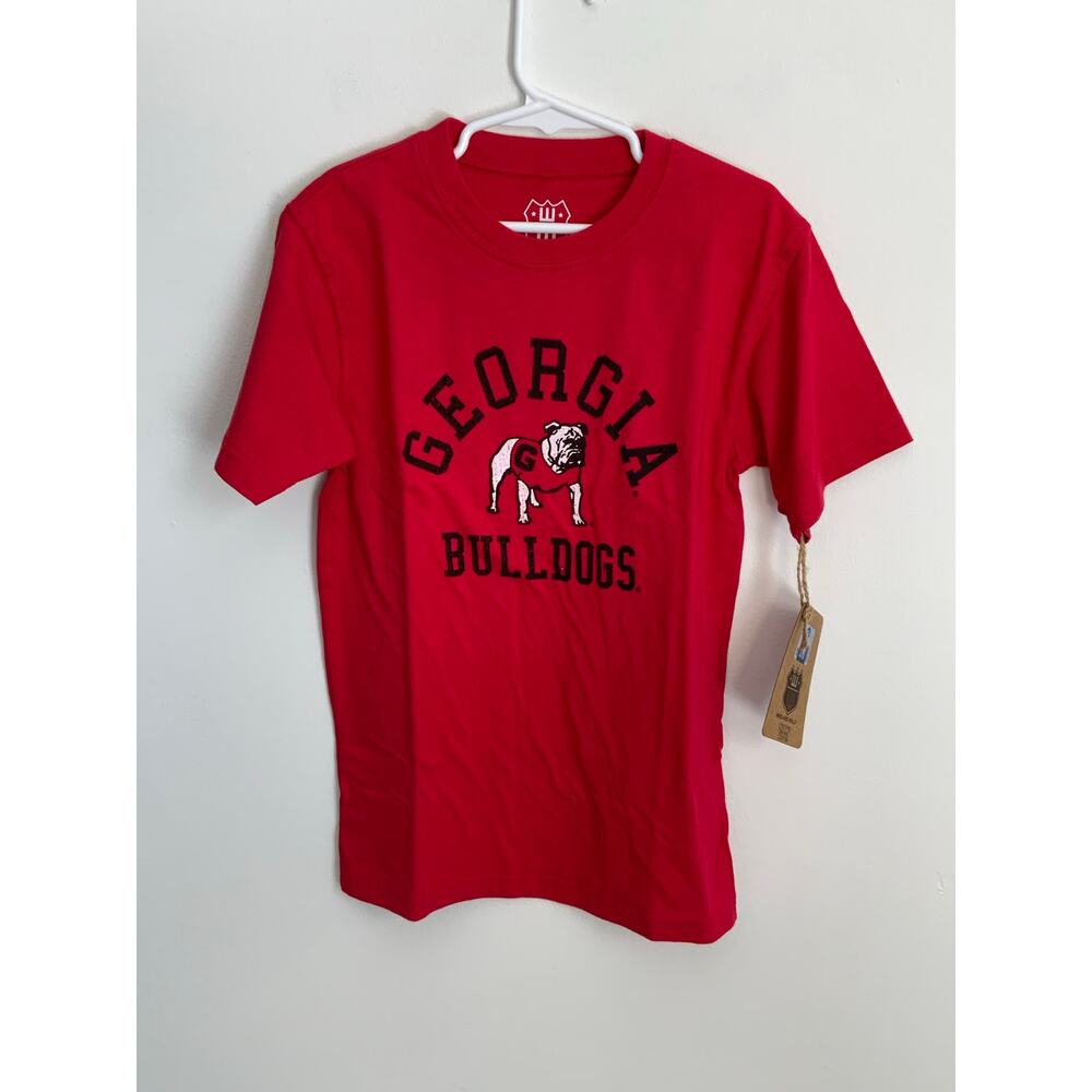 Wes and Willy‎ Organic Cotton Georgia Bulldog tee NWT size 7